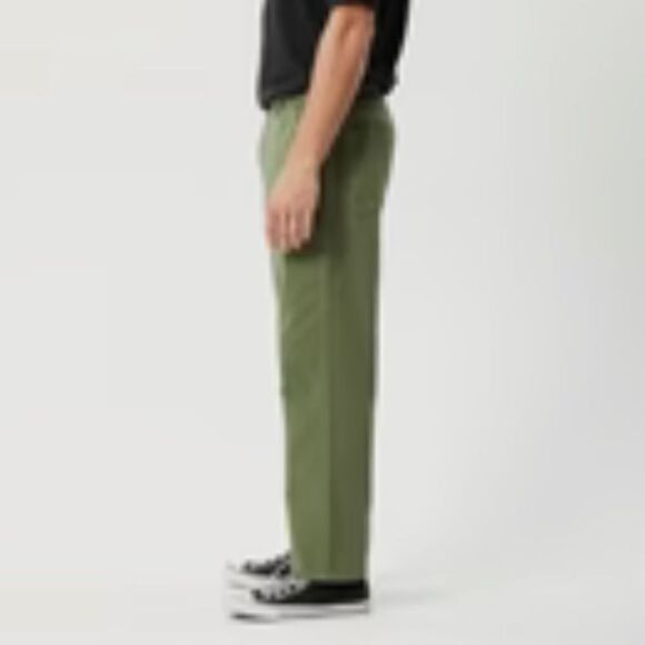 AFENDS NINETY TWOS RECYCLED TWILL RELAXED PANTS CYPRESS 34 NWT IN PKG - Picture 2 of 8